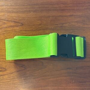 Bright Green Adjustable Belt, extends to 68 inches